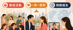 台中未婚聯誼有哪些選擇?婚友社、一對一配對與跨國婚友差異